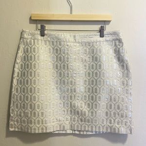 Banana Republic Metallic Mini Skirt